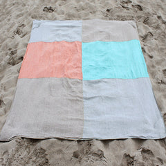 Deluxe Large Linen Beach Blanket