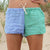 Linen Shorts > Blue + Green Combo
