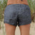 Linen Shorts > Denim Solid