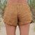 Linen Shorts > Gold Solid