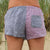 Linen Shorts > Chambray + Violet Combo