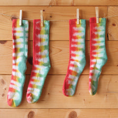 Positive Vibrations Tie-Dye Socks