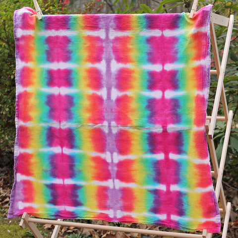 Rainbow Brite Tie-Dye Dish Towel
